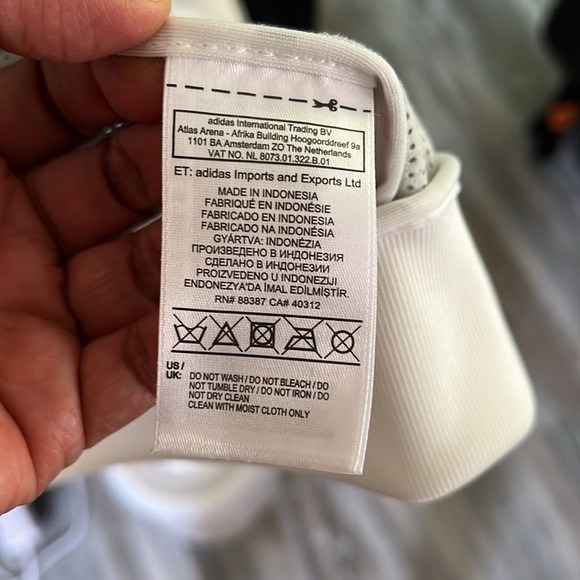 Adidas TopShop ladies lamb leather and cloth sleeves jacket - Picture 5 of 11